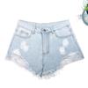 American Retro Women's Sexy Ripped Denim Shorts
