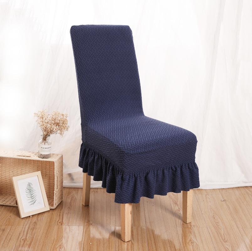 Cross-Border Elastic Jacquard Chair and Cushion Cover Set with Skirt