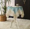 New Light Luxury Tablecloth Suede Plate with Embroidered Diamond High-Grade Tablecloth Home Decorative Tablecloth
