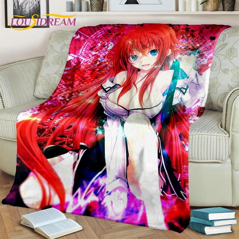 Cartoon Sexy Girl High School DxD Anime 3D Blanket,Soft Throw Blanket for Home Bedroom Bed Sofa Picnic Travel Cover Blanket Kids