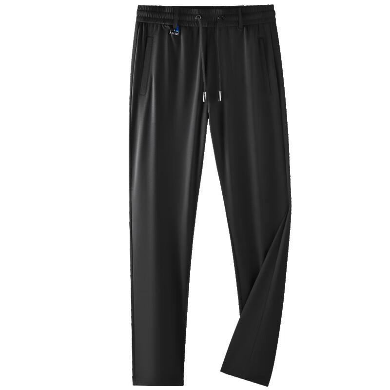 OEING Men's Ice Silk Quick-Dry Business Casual Pants