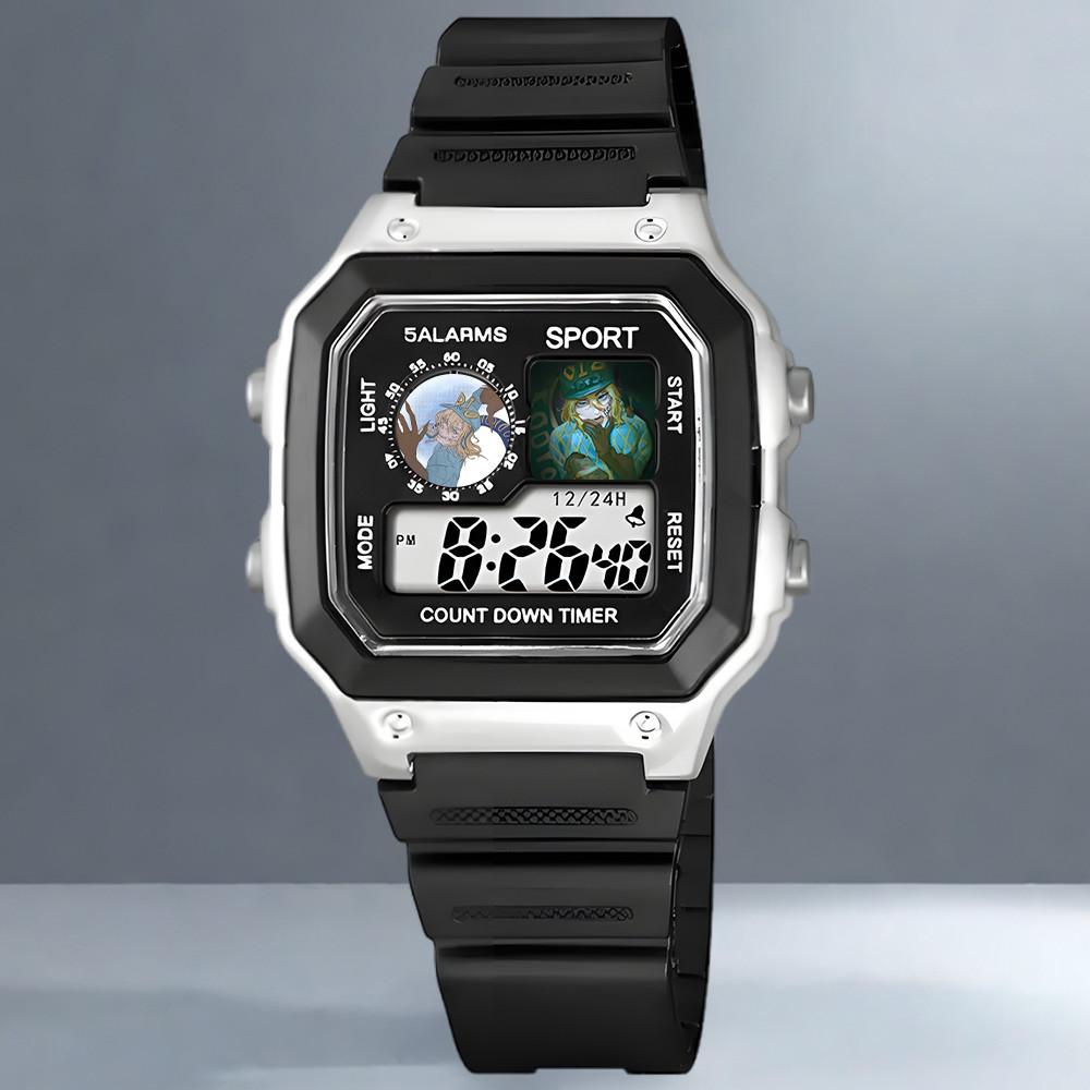 "JOJO's Bizarre Adventure Diego Electronic Watch Sports Digital Wristwatch for Junior High School Students with Alarm Clock Man