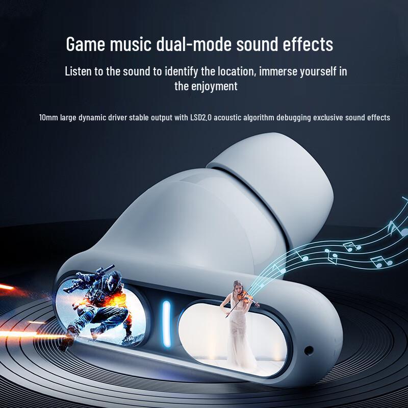 Lanston THETA PRO True Wireless Earbuds with Low Latency and ENC Noise Cancelling