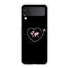 Phone Case For Samsung Galaxy Z Flip 3 4 5 Hard Folding PC Cartoon World map scenery direction For Samsung Z Flip 6 Cover