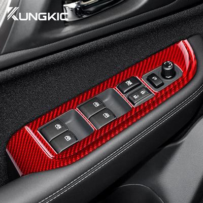 Real Soft Carbon Fiber Sticker For Subaru Legacy Outback 2015 2016 2017 2018 2019 LHD RHD Car Door Window Panel Accessories
