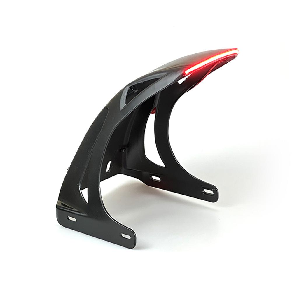 

Удлинитель переднего крыла мотоцикла, брызговик, модифицированный аксессуар с подсветкой для NIU UQI Ninebot SP1, задний брызговик Black with Red Light