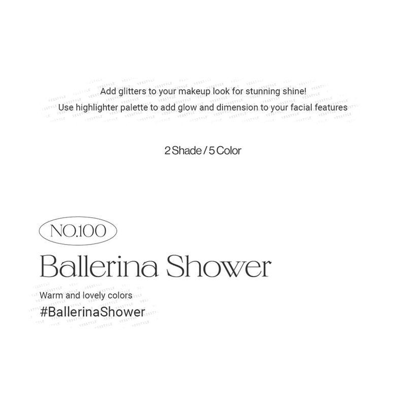 UNLEASHIA Mood Shower Face Palette Highlighter Version - 2 Types