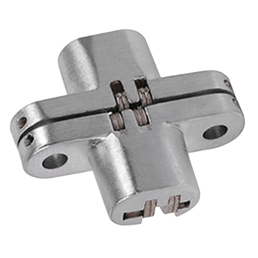 180 Degree Zinc Alloy Invisible Folding Door Cross Hidden Hinges 43.7mm 60.4mm  68.8mm 94mm