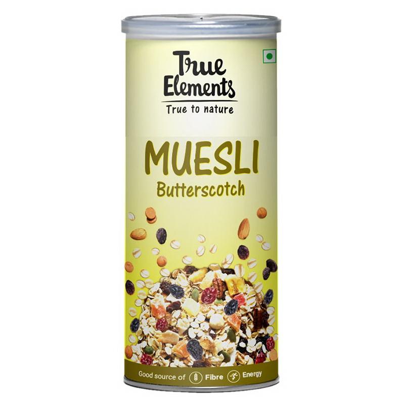 Muesli with Caramelized Nuts (400 G), Butterscotch Muesli, True Elements