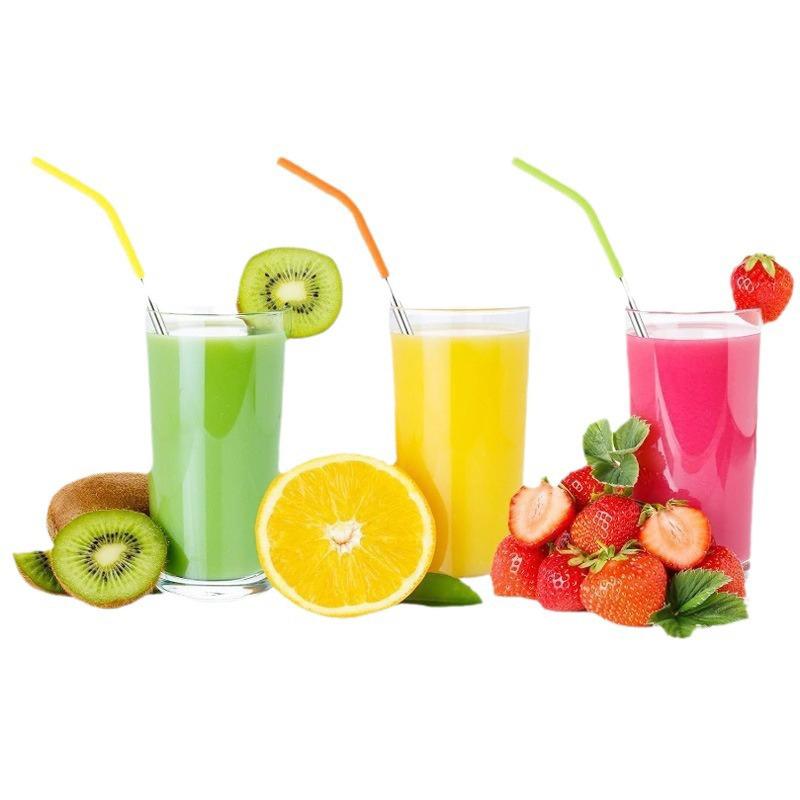 6Pcs/Set Soft Silicone Straw Covers Straws Tips Covers Fit For 9Mm Wide Reusable Stainless Steel Straw Nozzles