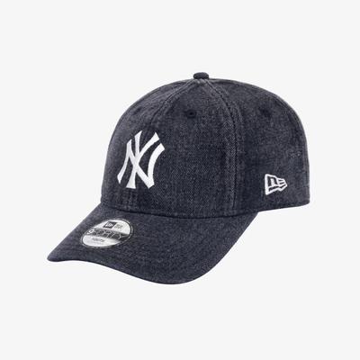 Casquette en denim délavé noir New Era Kids Mlb New York Yankees