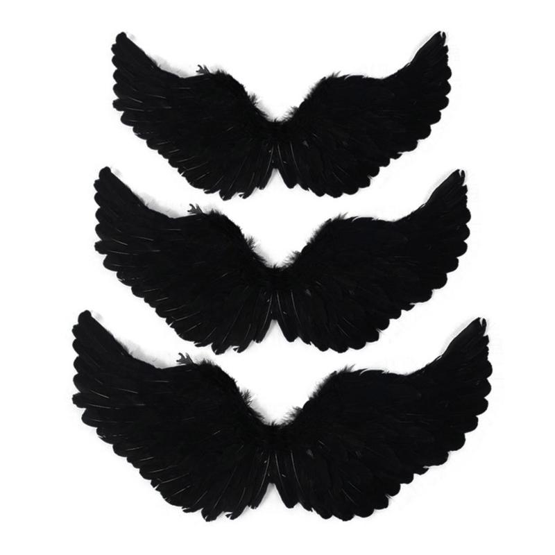 Federflügel Teufelshorn/Krone Stirnband Zauberstab Engel/Dämon Kostüm Halloween Kostüm Cosplay Party Requisiten
