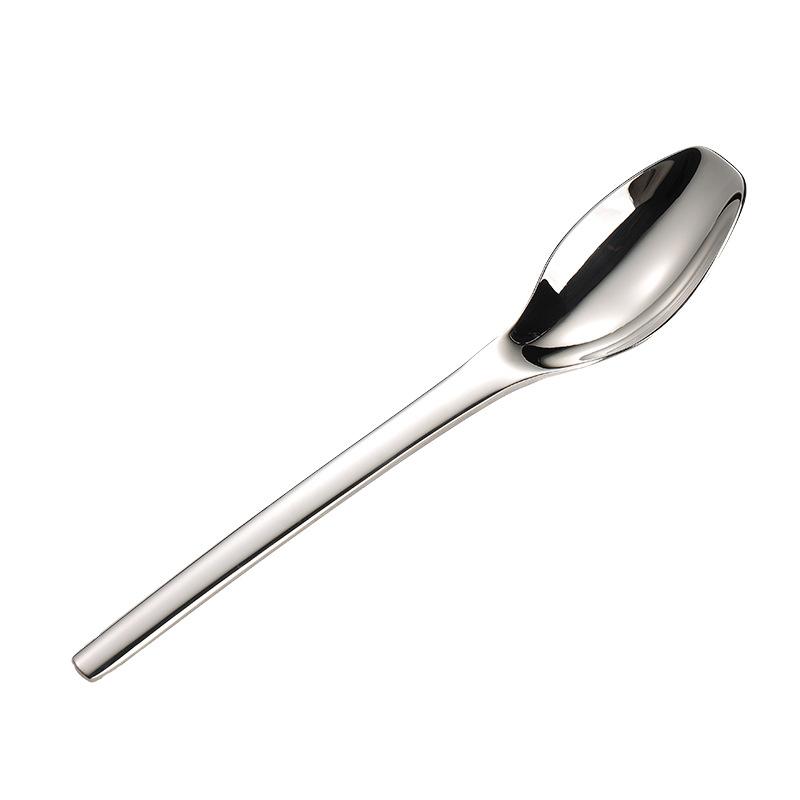 316 stainless steel rhombus square head spoon size mirror polished household high value dessert spoon spoon