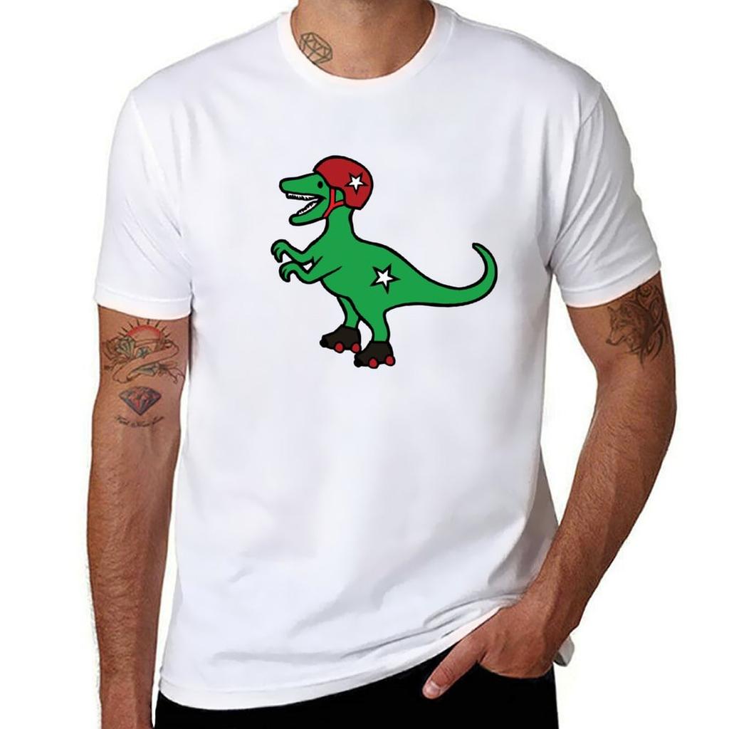 Roller Derby Velociraptor Tshirt Plus Size Gym Sports Tshirt