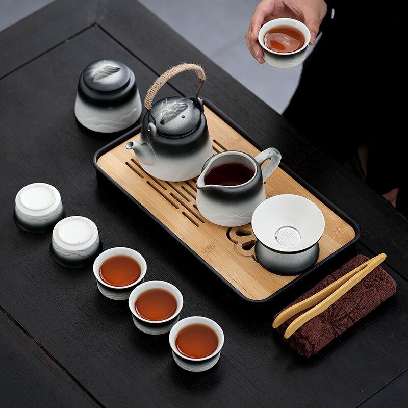 Zhuijia Ceramic Car Travel Tea Set
