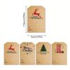 300pcs/Roll Envelope Sealing Sealing Decals Self Adhesive Labels Xmas Craft Holiday Decorative Labels Roll For New Year Present