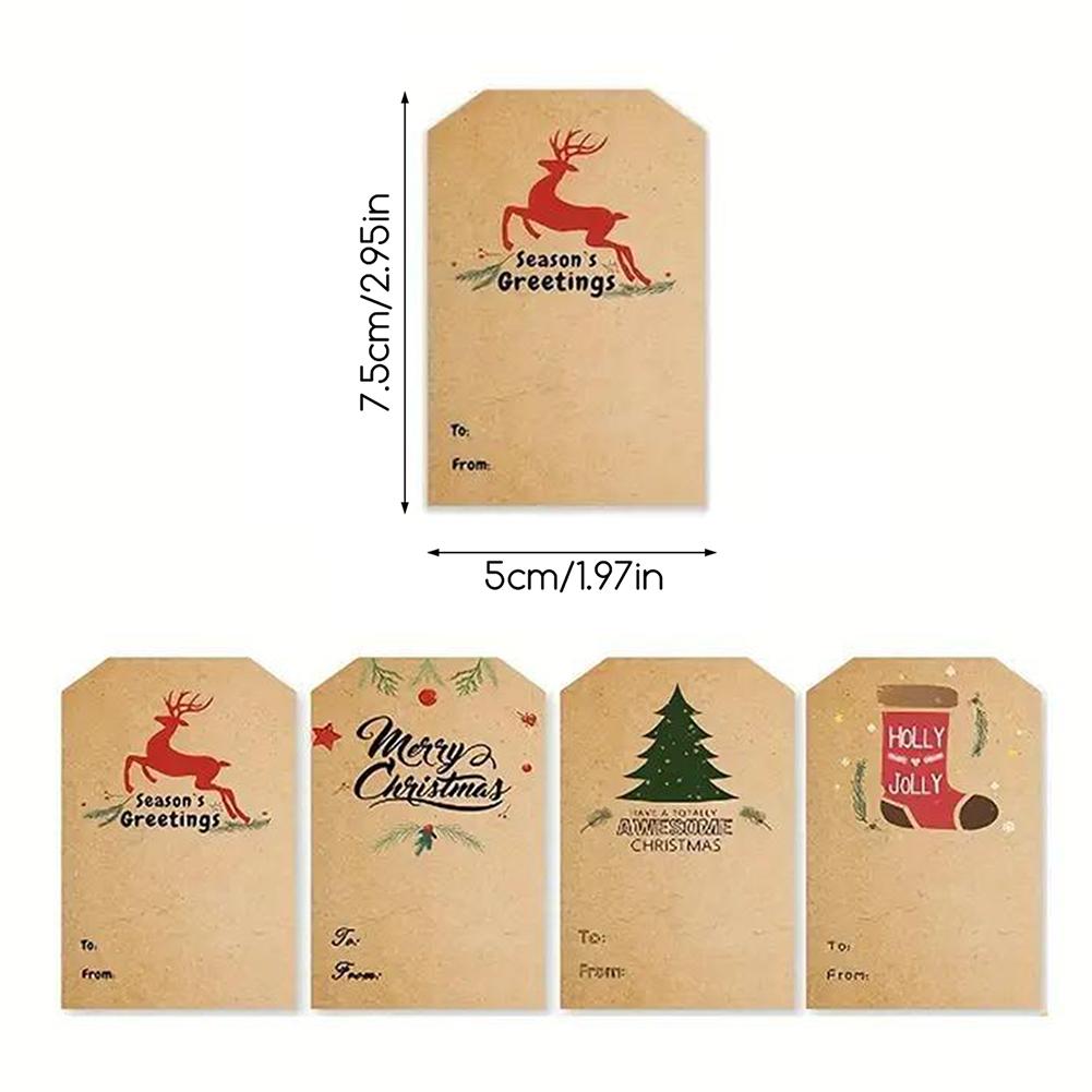 300pcs/Roll Envelope Sealing Sealing Decals Self Adhesive Labels Xmas Craft Holiday Decorative Labels Roll For New Year Present