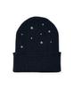Bonseullipi Stardust Rib Knit Beanie (Charcoal)