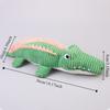Bite Resistant Pet Crocodile Toy Animal Shape Plush Squeaky Toy Pet Plush Toy  Training