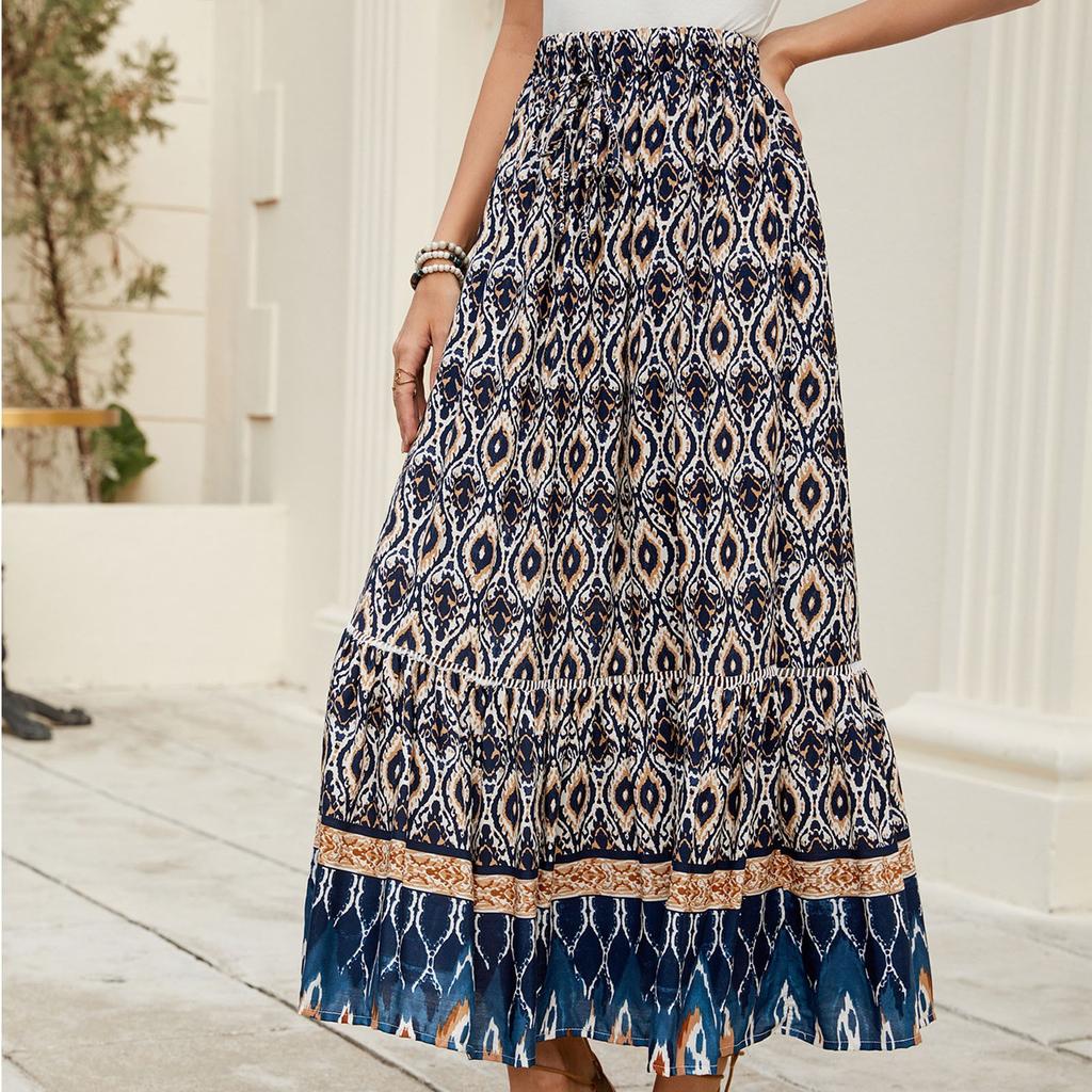 Women's Casual High Waisted Skirt With Large Swing Skirt Waisted Skirt With Large Swing Skirt