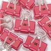 Colorful Cartoon Acrylic Emoji Small Eyes Long Tail Clip Office Stationery Pp Clip File Ticket Clip Planner Book Clip