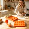 Cake Mold Ball Shaped Silicone Tray Set with 15 Molds