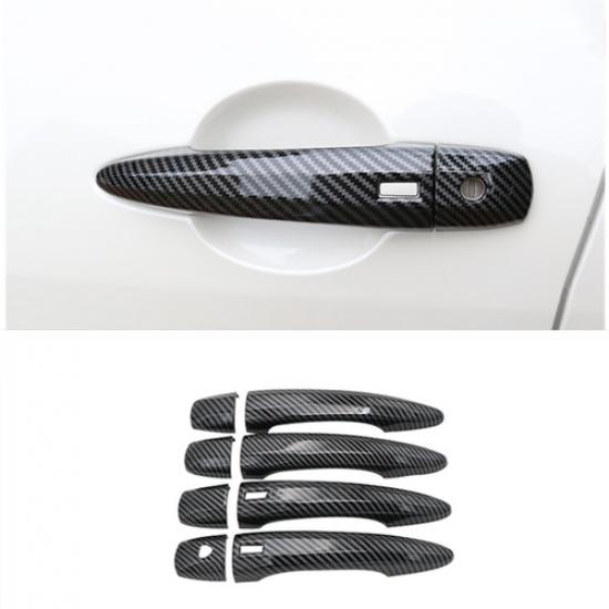 Carbon Fiber Exterior Door Handles Cover Trim For Nissan Rogue -