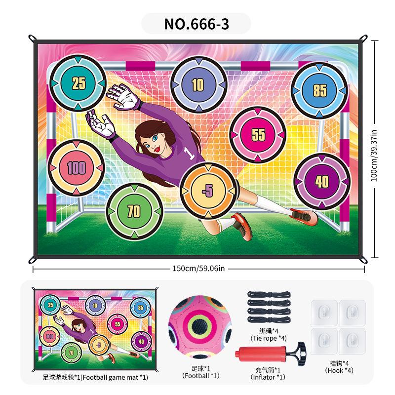 Source Factory Lighting Football Game Pad 1 * 1.5 Meters, Indoor And Outdoor Pasted Ball Scoring Game Sports Toy