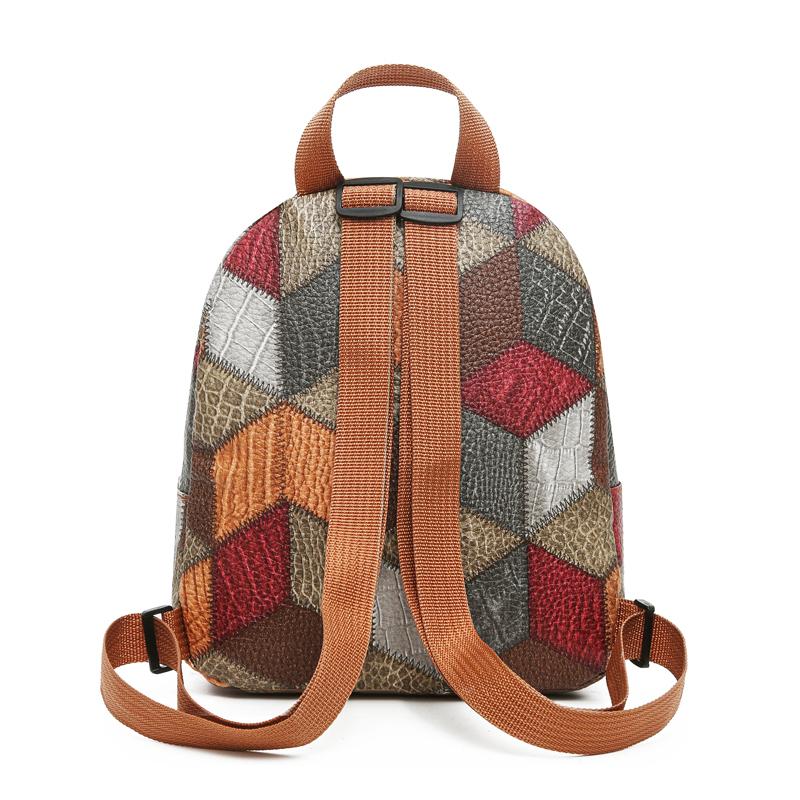 Langlebige Schulterrucksäcke für Damen und Herren - Vielseitiger Patchwork-Stil Mode Lässiger Rucksack für Reisen