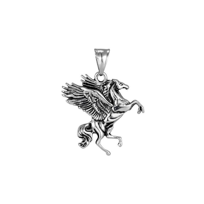Fashionable New Exaggerated Personality Pendant Retro Creative Zodiac Horse Necklace Men s Accessory