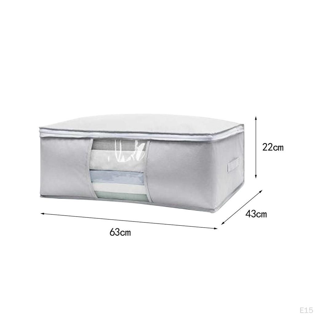 Clothes Storage Bin Quilt Bag Breathable Decorative Large Duvet Bags Organizer Blanket Cube