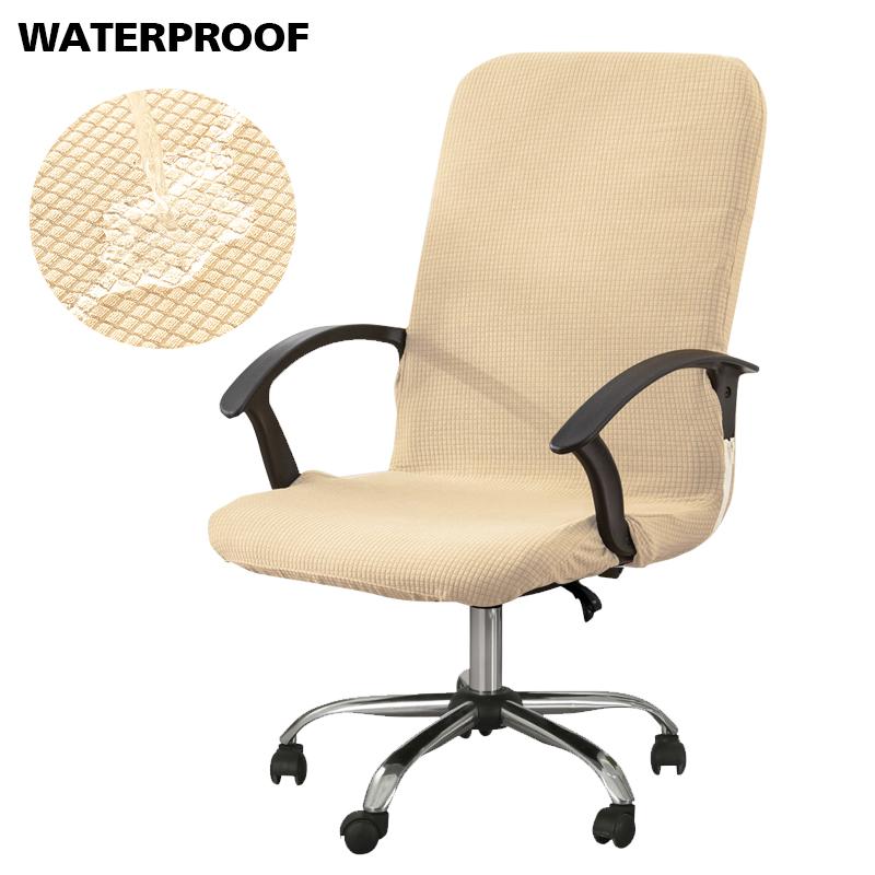 Waterproof  Chair Cover Jacquard Office Computer Chair Cover Gaming Armchair Seat Cover Elastic Stretch Anti Dirty Removable
