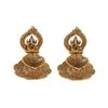 Aluminium Metal Ganesh Diya with Swastik Engraved In Hand (10.2 Cm X 10.2 Cm X 11.5 Cm, Set of 2)