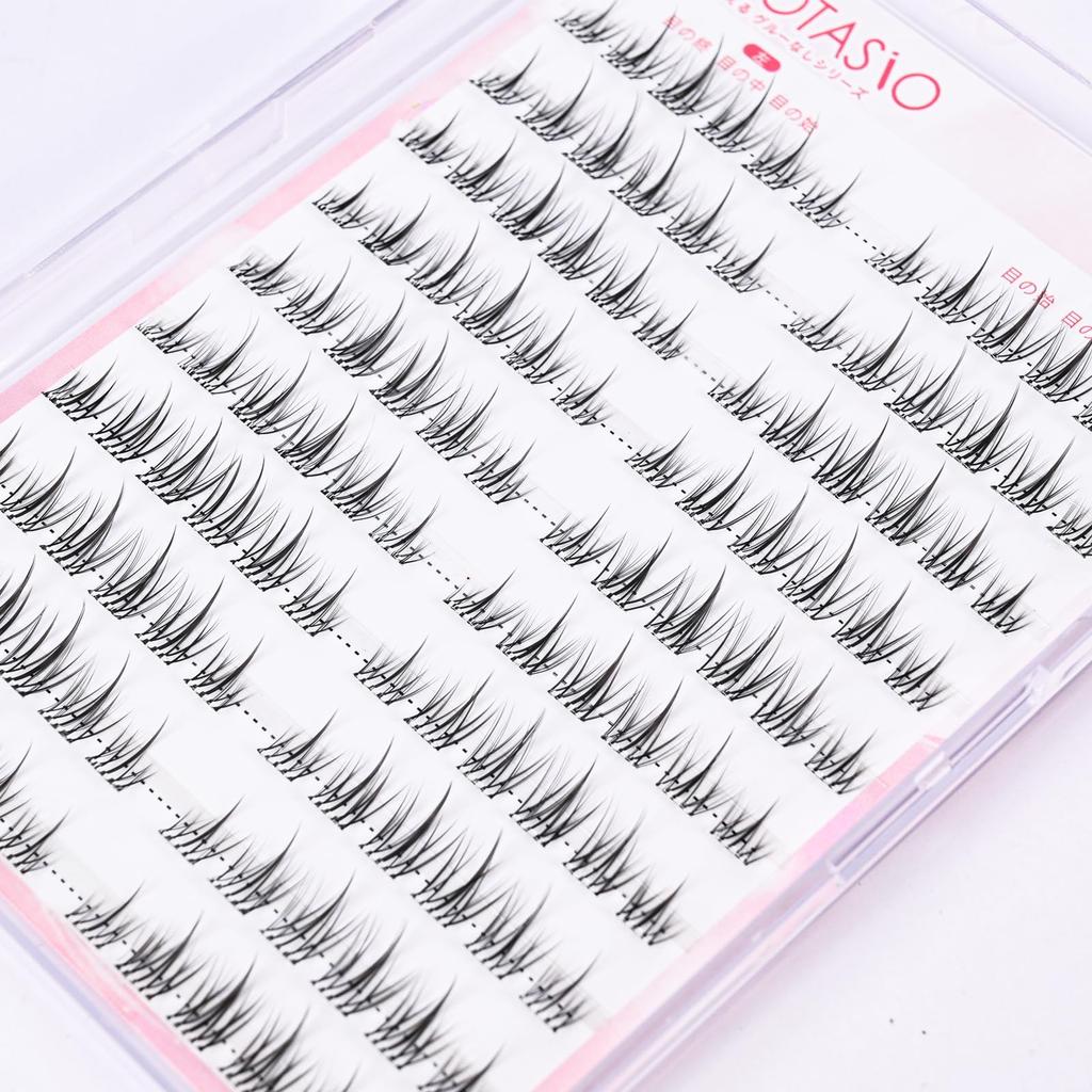 YOOTASIO False Eyelashes - No Glue Needed 1-Second Eyelash Extensions. Long-lasting, High Adhesion. Cute, 3D Look. No Glue Required. Partial False