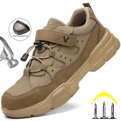 Sicherheitsschuhe für Herren, Anti-Smash- und Stichschutz-Arbeitsschuhe, Schutzstiefel mit Stahlkappe, leichte Arbeitssportschuhe, unzerstörbar