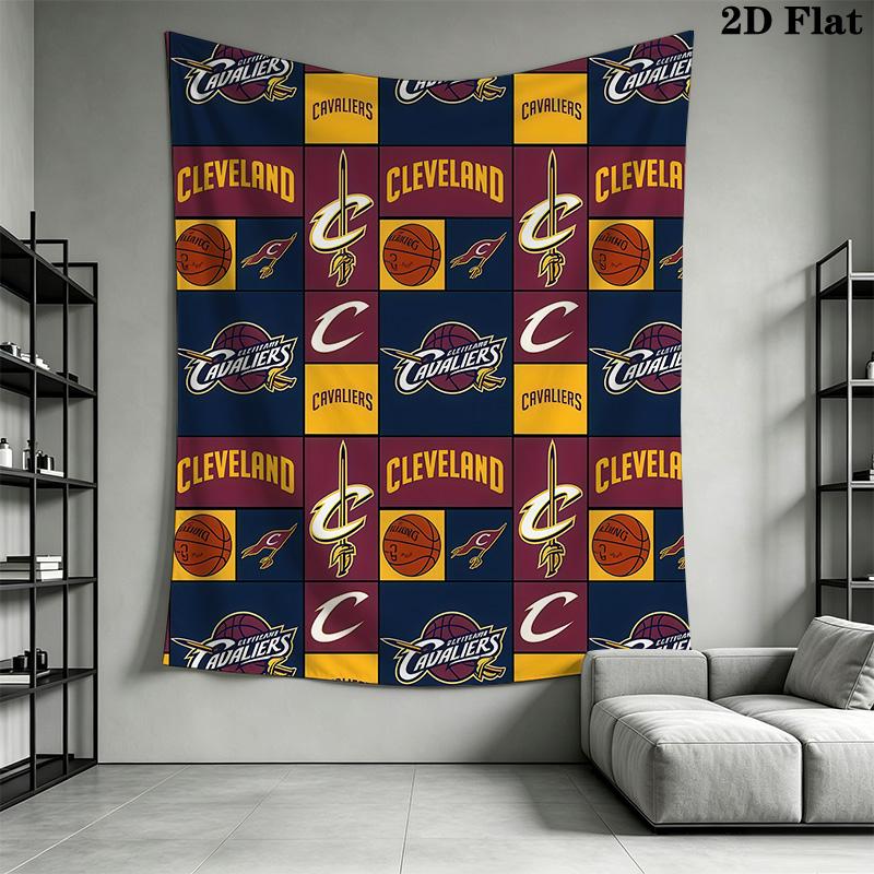 Cleveland Cavaliers Basketball Fabric Threepiece Set 1 Duvet Cover 2 Pillowcase Without Core Christmas Birthday Gift