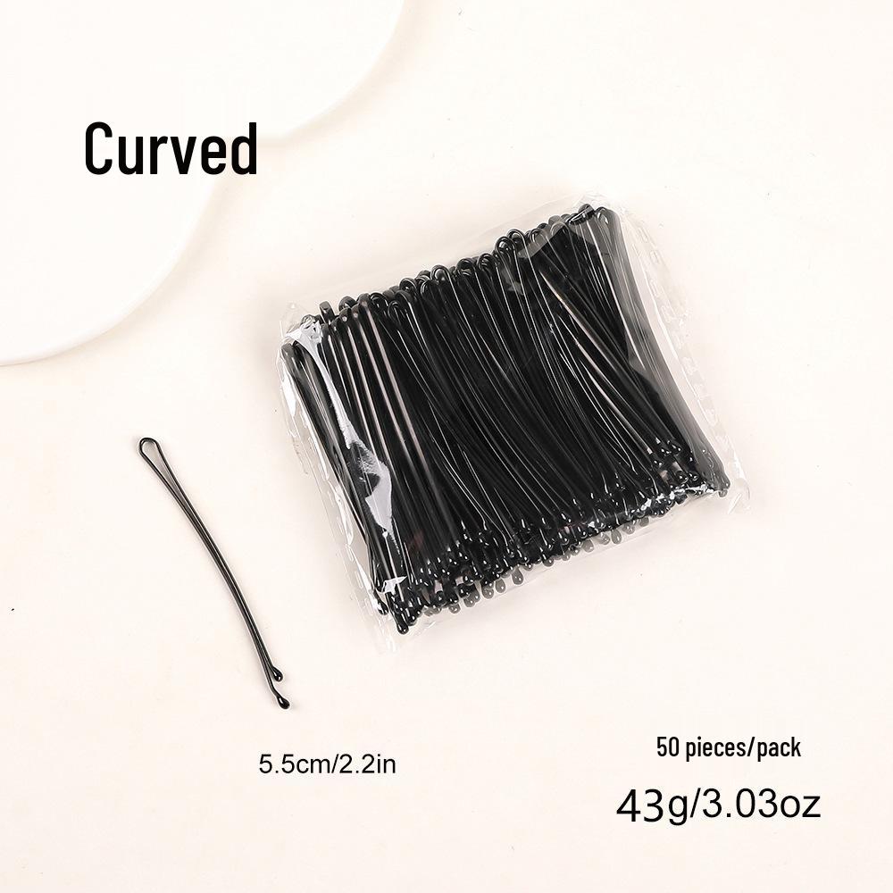 Fermagli Neri Semplici a Forma di U per Capelli da Donna - Piccoli Accessori Sicuri per Fissare i Capelli