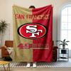 San Francisco 49ers Soft and comfortable flannel Suitable for sofas living rooms outdoor camping travel and also makes a great anniversary gif