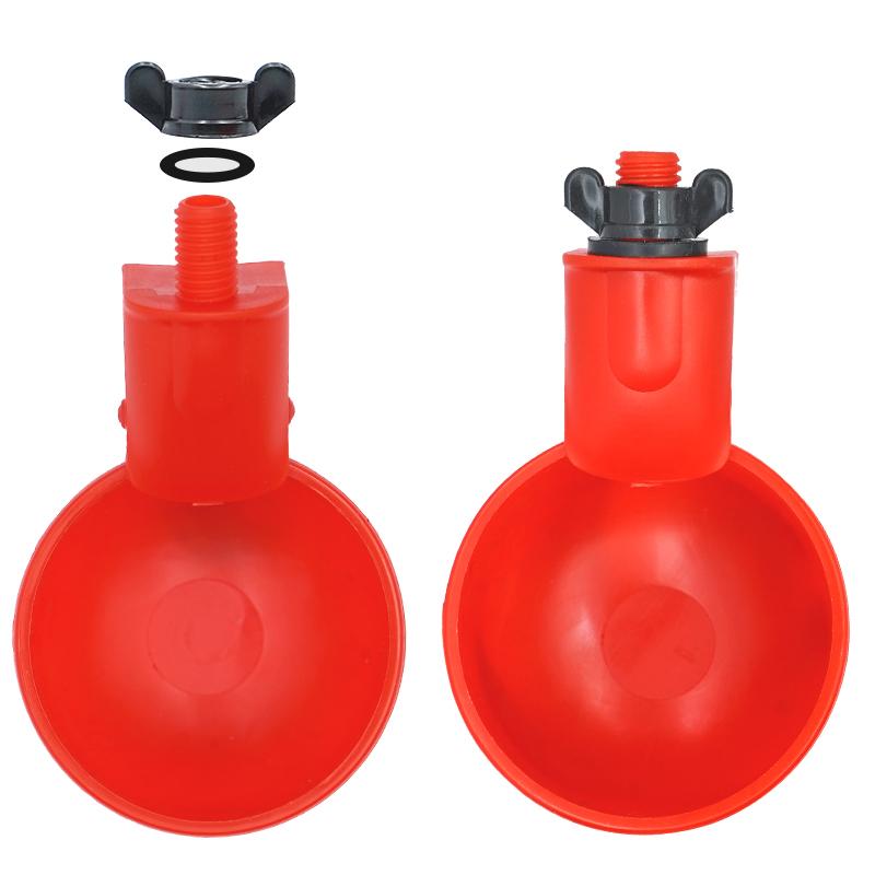 2/5/10Pcs Automatic Water Dispensing Chicken Drinking bowl Poultry Water Cups Universal Rounded Edge Chicken Waterer Dispensing