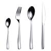 304 stainless steel western food knife fork spoon set hotel supplies tableware heavy full series S338 square handle male