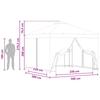 Garden Pavilion with Side Walls 3 X 3 M Beige