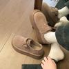 Retro shoes women's spring and summer new one-pedal shoes with thick soles to increase student soft soles