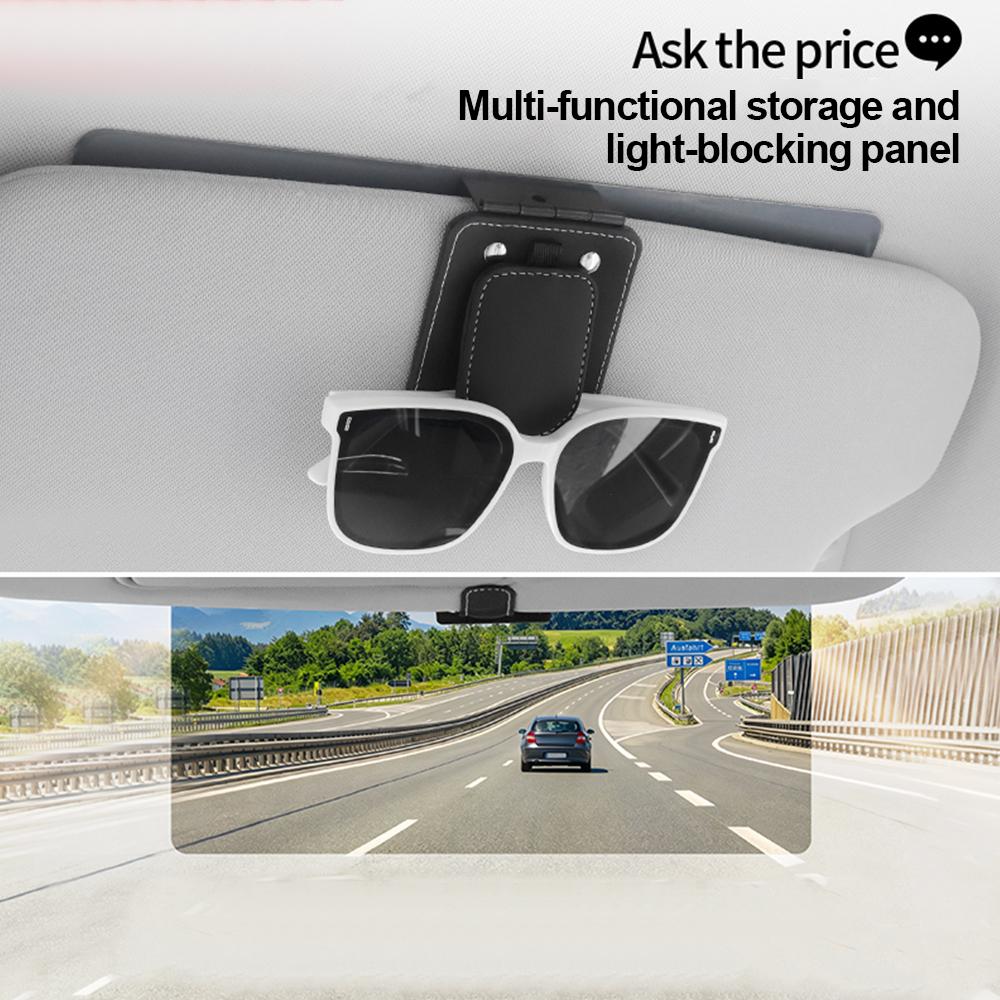 Universal Car Sunglasses Clip Sun Visor Glasses Holder Card Ticket Holder Magnetic Sunglasses Card Clip Eyeglasses Hanger
