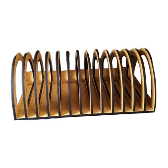 

Держатель для игровых кейсов для Nintendo Switch Кейсы Органайзер для кейсов для видеоигр Подставка для хранения игр на 13 игр коричневый