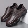 High Quality Fashion Cowl Leather Shoes Business Dress Shoes for Men New Designer Dad Shoes Man Solid Color Casual Loafers Male
