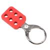 Safety Lockout Hasp 6 Holes Insulating Portable High Strength Tagout Hasp Red Nylon Lock Out for Industry