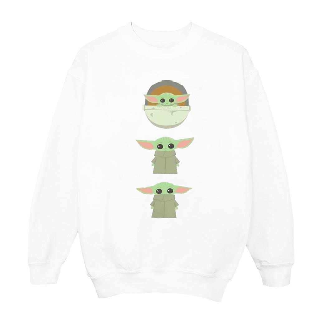 STAR WARS Girls The Mandalorian The Child Posing Sweatshirt