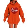 Women's Loose Comfortable Casual Fashionable Love Printed Long Sleeved Sweatshirt