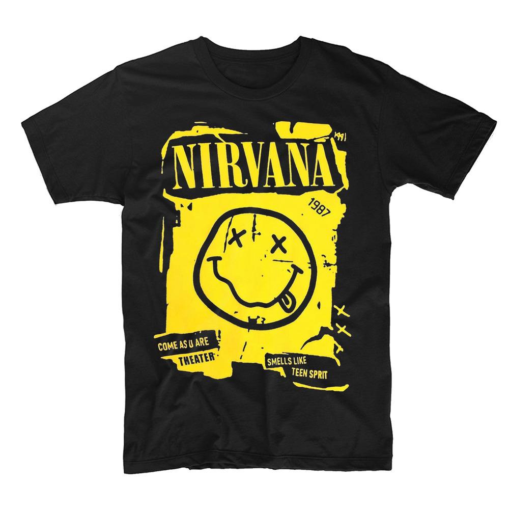 Футболка Nirvana Rock Metal Мужская Женская Унисекс XXL