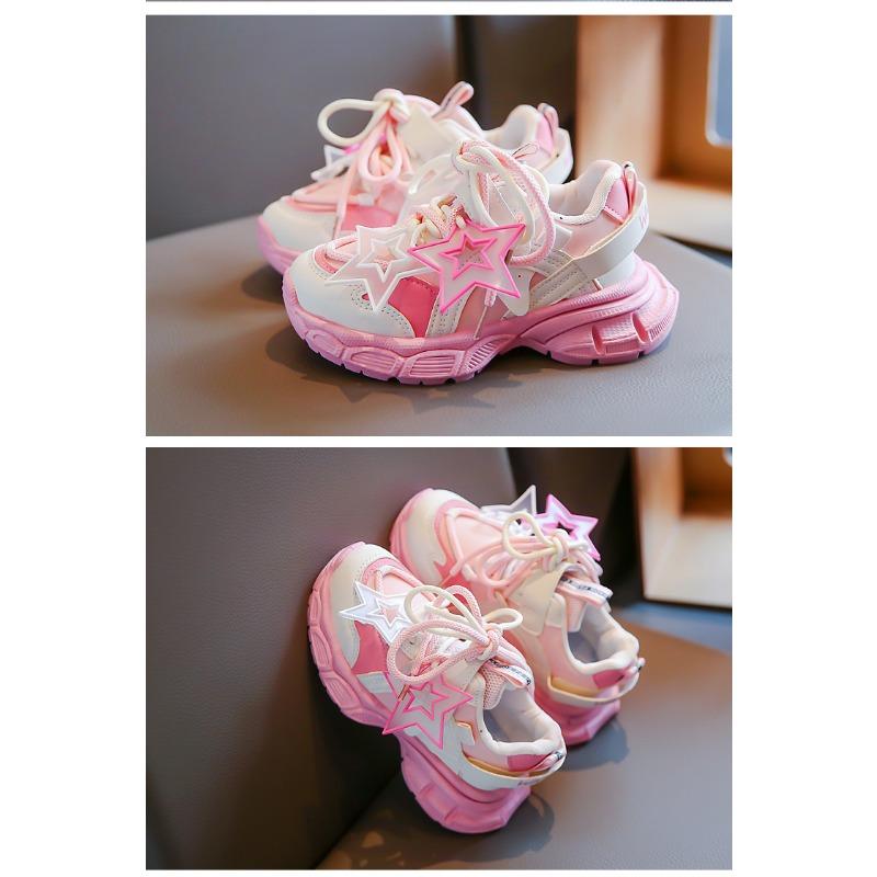 Girls Shoes Fall Children's Sports Net Shoes Big Kids Running Shoes Girls Daddy Shoes Fall Shoes